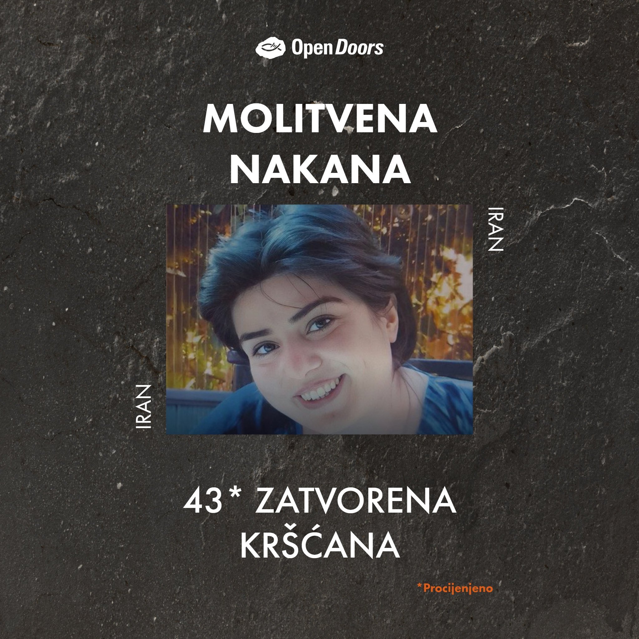 Molite za 43 zatvorena kršćana u Iranu