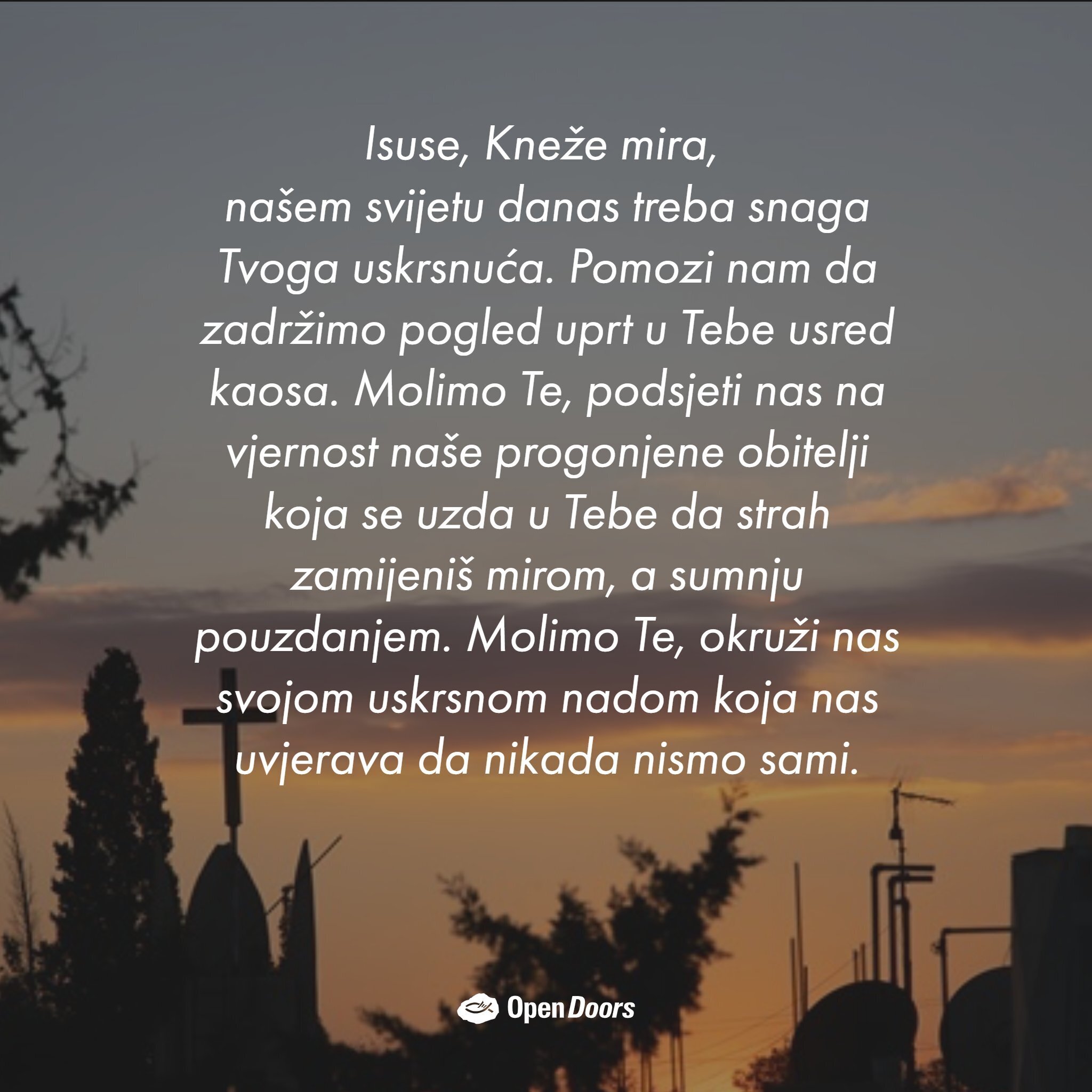 Molitva za uskrsnu nadu