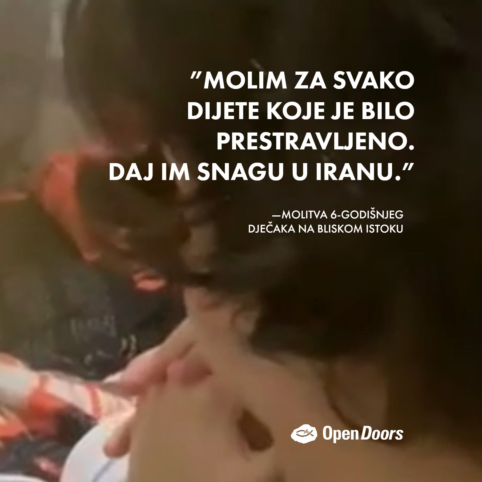 Molitve 6-godišnjaka za djecu u Iranu