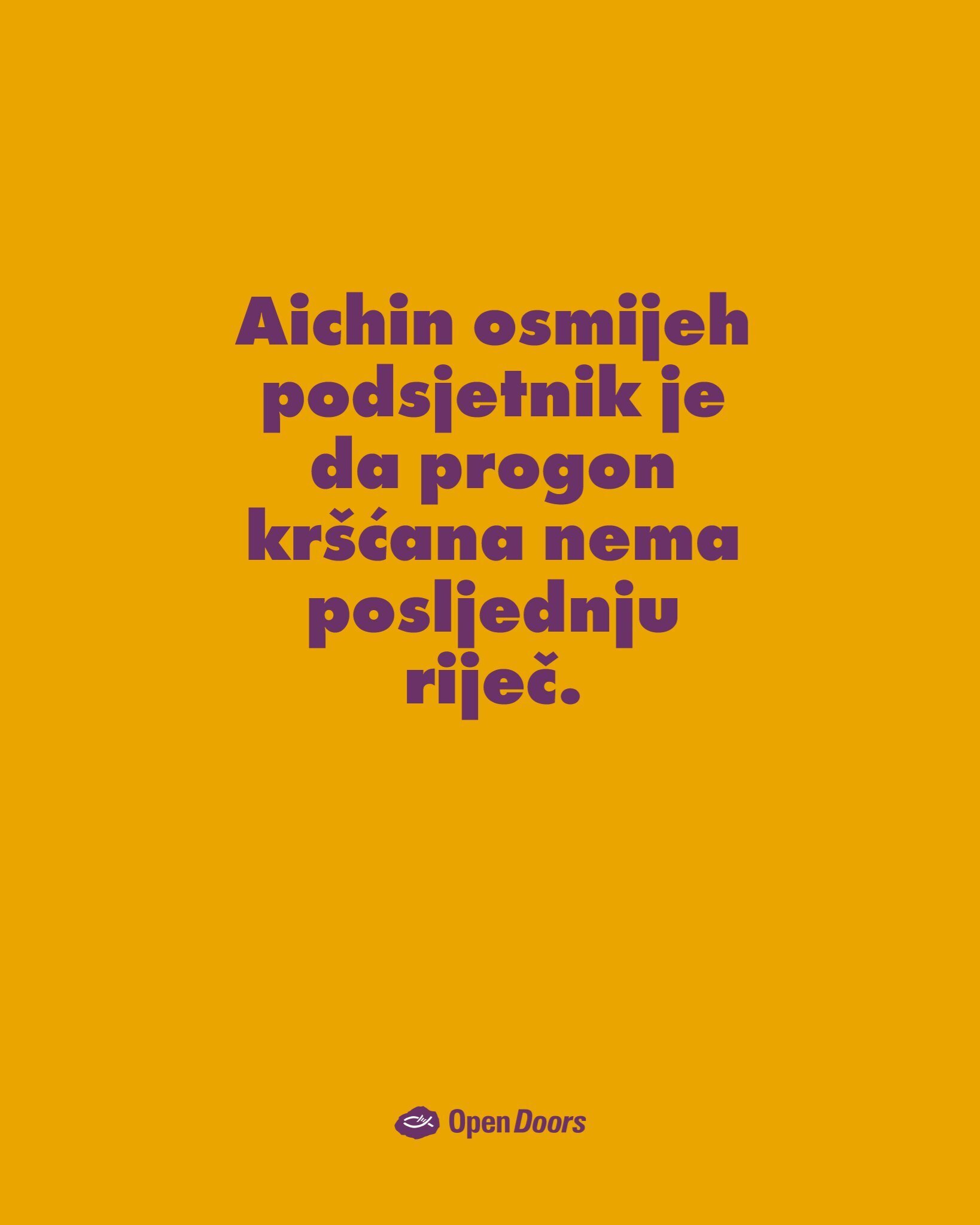 Aišin put: od progona do radosti u Kristu ovoga Božića